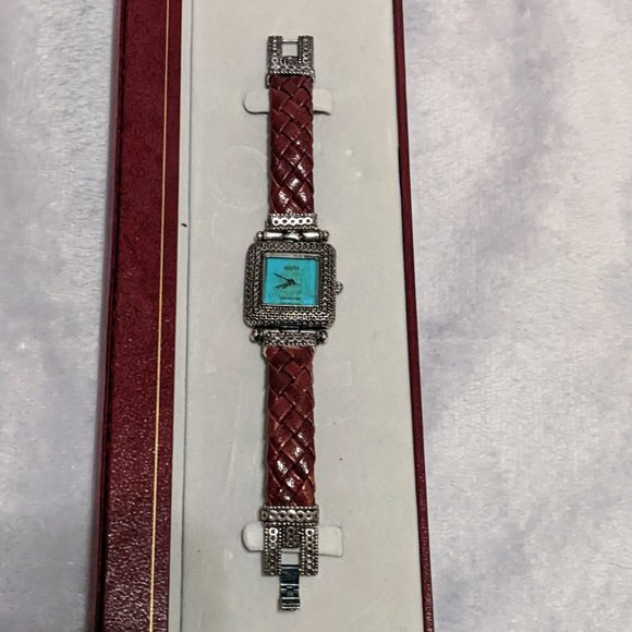 Ecclissi Women\'s Sterling Silver Turquoise Dial Watch main image 5